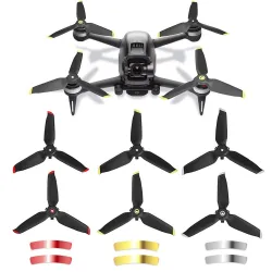 Hélices à trois feuilles - libération rapide - réduction du bruit - pour DJI FPV Combo Drone
