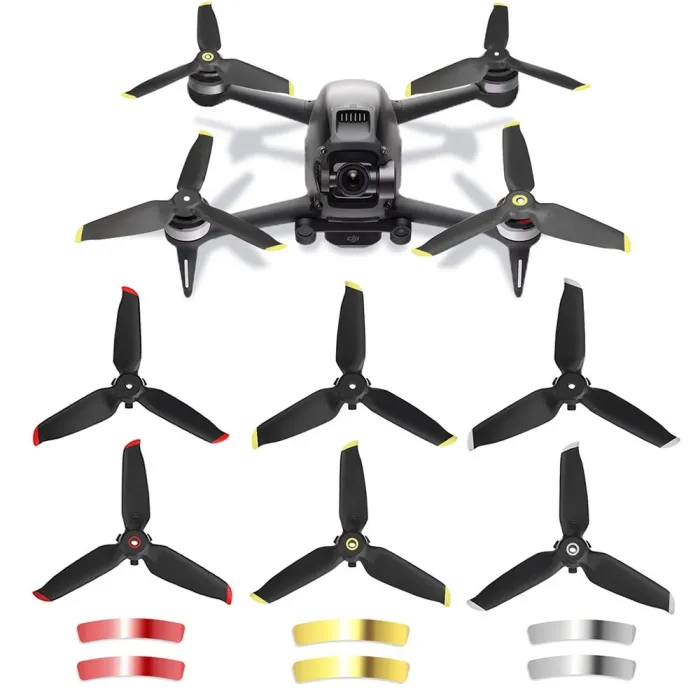 Three-leaves propellers - quick release - noise reduction - for DJI FPV Combo DronePropellers