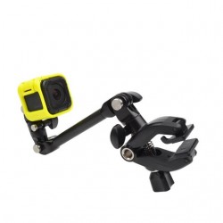Clamp clip mount - selfie stick - flex jaw - for GoPro Hero 8 9 10 Xiaomi YI 4K SJ4000 SJ5000 SJ6000