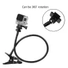 Clamp clip mount - selfie stick - adjustable - flexible extension - for GoPro Hero 9/8/7/6/5/4/2/ DJI OSMO Xiaomi YiMounts