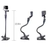 Clamp clip mount - selfie stick - adjustable - flexible extension - for GoPro Hero 9/8/7/6/5/4/2/ DJI OSMO Xiaomi YiMounts
