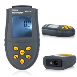 Digital laser tachometer - LCD / RPM test - non-contact - HS2234
