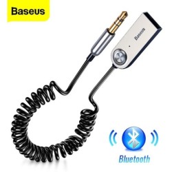 Baseus BA01 - USB cable - wireless adapter - Bluetooth - 3.5 AUX jack - hands free - microphone