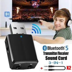 KN330 - USB - Bluetooth - transmitter - audio receiver - 3.5 mm AUX jack - 3 in 1 adapter