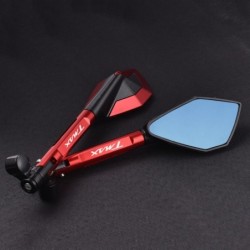 Motorcycle mirrors - CNC aluminum - blue anti-glare glass - for YAMAHA T-Max 500 / 560 / TMax 530