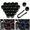 Car rim cover - protective nuts - with clip - 17mm - 20 piecesWheel parts