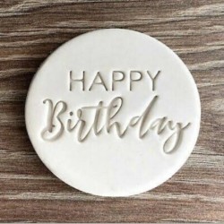 Cookie cutter mold - Happy Birthday lettering