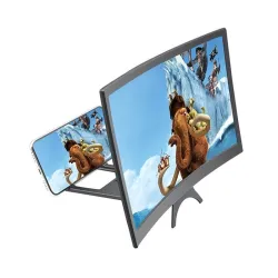 12" - Projecteur HD - écran de téléphone grossissant - verre bombé - réglable