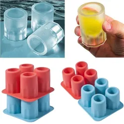 Glaçons en forme de verre - plateau en silicone - moule