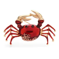 Broche élégante - en forme de crabe