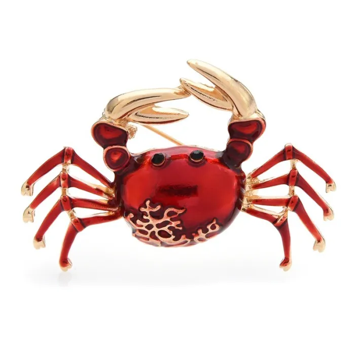 Broche élégante - en forme de crabe