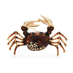 Broche élégante - en forme de crabe