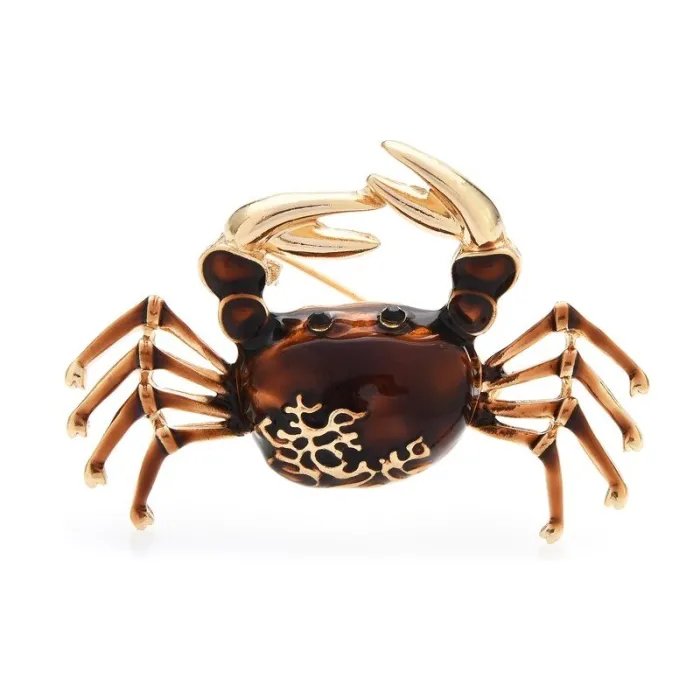 Broche élégante - en forme de crabe