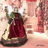 Ange souriant - poupée debout - décoration de Noël