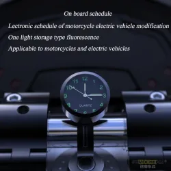 7/8" - universal motorcycle handlebar watch - waterproof