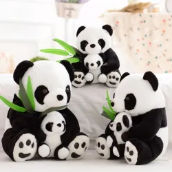 Mother panda with a baby panda - plush toy - 25 cmCuddly toys