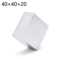 N52 - aimant néodyme - fort - cuboïde - 40 * 40 * 20mm