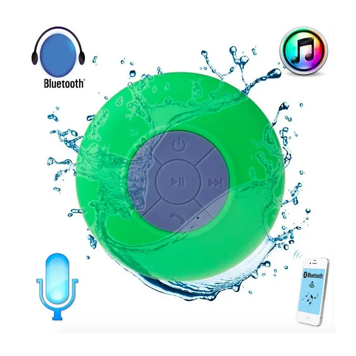 Mini haut-parleur Bluetooth - étanche - avec ventouse