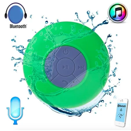Mini haut-parleur Bluetooth - étanche - avec ventouse
