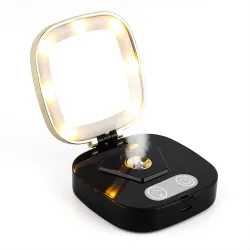 Mini makeup mirror - wIth LED light / sprayer - nano mist
