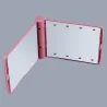 Makeup mirror - with 8 LED light - foldable