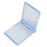 Makeup mirror - with 8 LED light - foldable