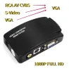 AV to VGA adapter - RCA VGA converter - switch box - 1080P HD