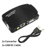 AV to VGA adapter - RCA VGA converter - switch box - 1080P HD