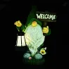 Decorative garden dwarf - with lamp - resin statue - solar - LEDSolar lighting