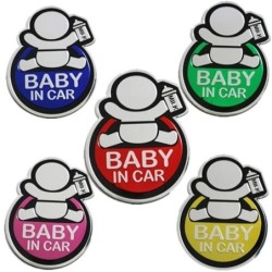 Baby In Car - 3D aluminum car sticker - waterproof