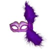 Venetian eye mask - with feathers / glitter - for Halloween / masquerades
