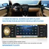 Bluetooth car radio - 4.1 Inch - 1 Din - remote control - HD - 12V - USB - AUXDin 1