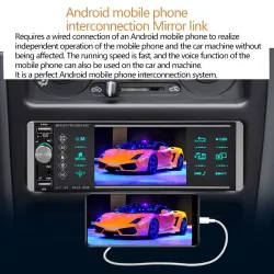 4 Inch - 1 Din - car radio - Bluetooth - 1080P - HD - SD - FM - Android MP5 - 2 USB - MirrorlinkRadio