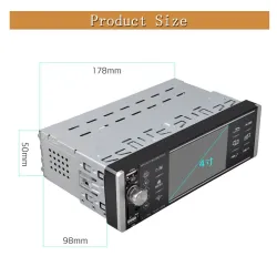 4 Inch - 1 Din - car radio - Bluetooth - 1080P - HD - SD - FM - Android MP5 - 2 USB - MirrorlinkRadio