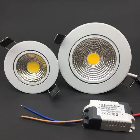 Ceiling LED light - recessed - dimmable - 5W / 7W / 9W / 12WSpotlights