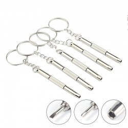 3 in 1 screwdriver keychain - mini screwdriver set - 2 piecesKeyrings