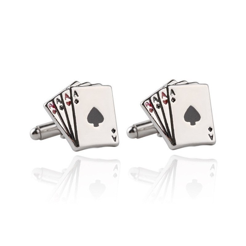 AAAA - aces - poker cards - cufflinksCufflinks