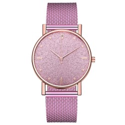 Luxurious women's Quartz watch - stainless steel strap - dial with rhinestonesWatches