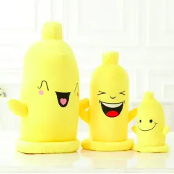 Oreiller en peluche en forme de préservatif - pour adultes