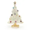 Sapin de Noël enneigé - avec strass - broche élégante