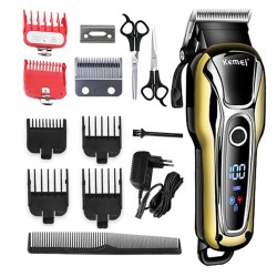 Kemei KM-1990 - professional hair clipper / trimmer - LCD display