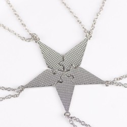 "Best Friends" - five-pointed star pendant with necklace - 3 - 8 pieces