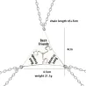 "Best Friends" - five-pointed star pendant with necklace - 3 - 8 piecesNecklaces