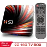 Android 10 - 4Go - 32Go - 64Go - 4K - Vidéo 3D - Wifi - Bluetooth - Smart TV box
