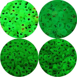 Mixed luminous acrylic beads - DIY - jewelry