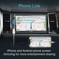 Car radio - MP5 player - 2Din - touch screen - Bluetooth - Mirror Link - USB - Bluetooth - AndroidRadio