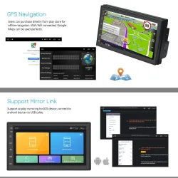Universal car radio - touch screen - multimedia