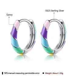 Colourful earrings for women sterling silver - valentines day gift