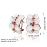 Beautiful multi coloured earrings for women  - with zircon - gift