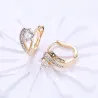 Beautiful heart shaped earrings for women - zirconia - valentines gift